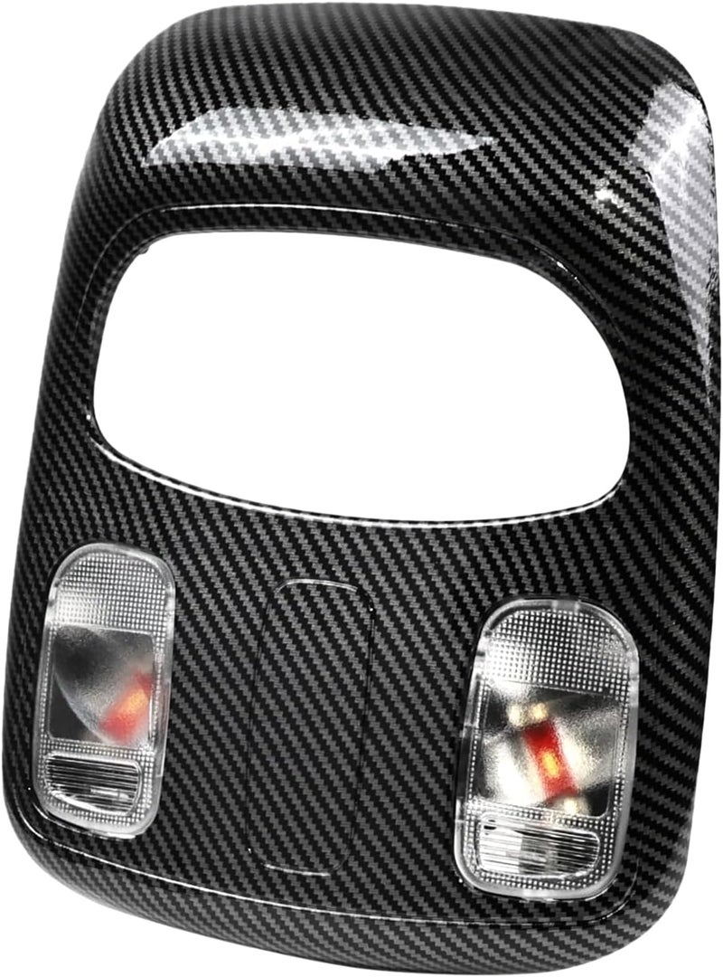 Rawsomes Overhead Console Dome Light Assembly Compatible with Dodge Ram 1500 2500 3500 4500 5500 Replacement Front LED Interior Roof Reading Lamp Replacement for 1DK78BD1AA 1DK78TL2AA (Carbon Fibre) - Image 1